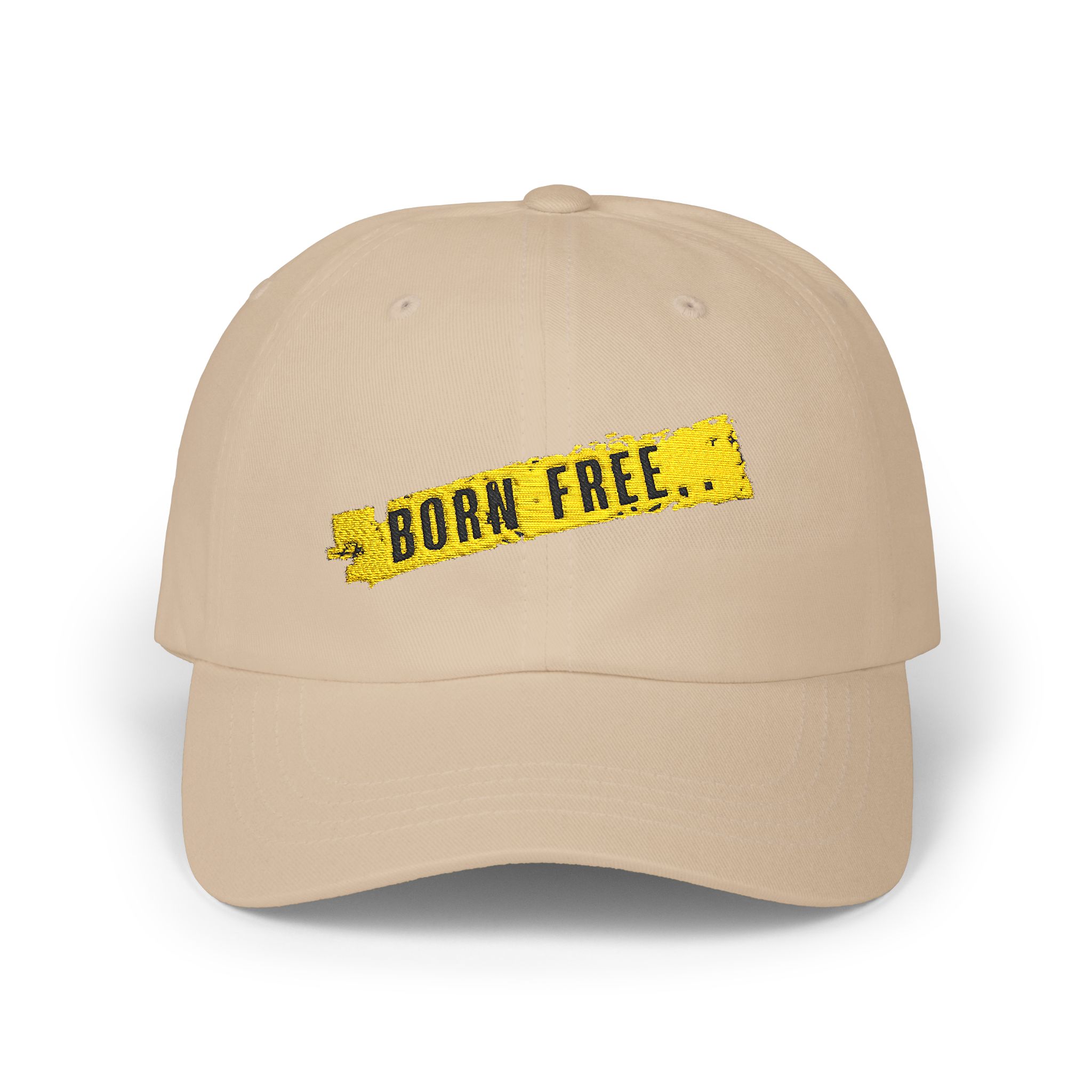 Embroidered “Born Free” Cap