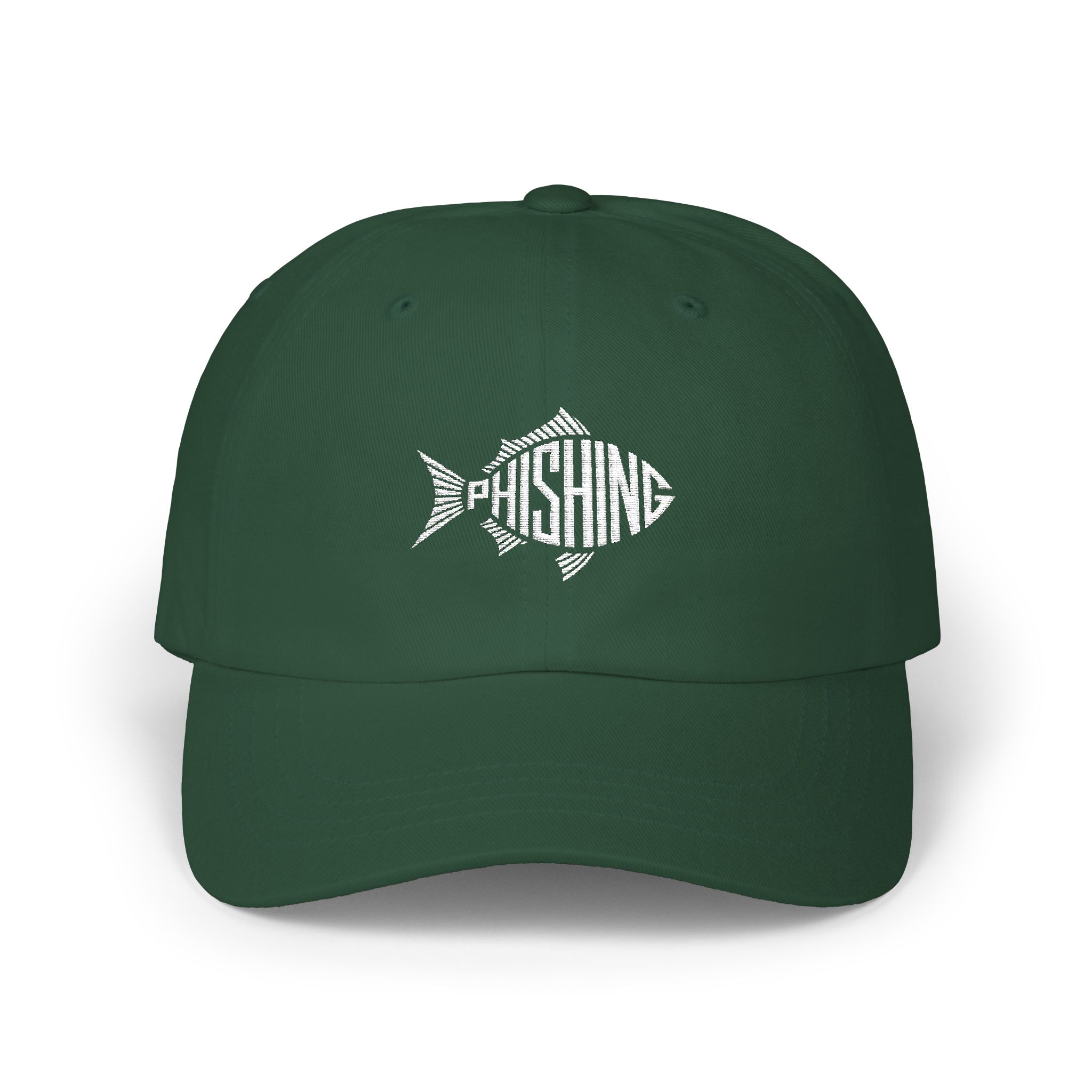 Phishing Fish Embroidery Cap