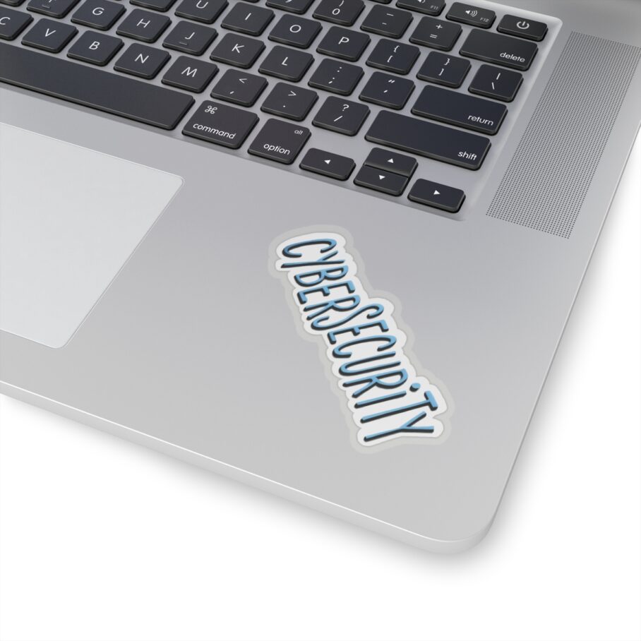 Cybersecurity Blue Hand-Drawn Style Sticker - Image 4