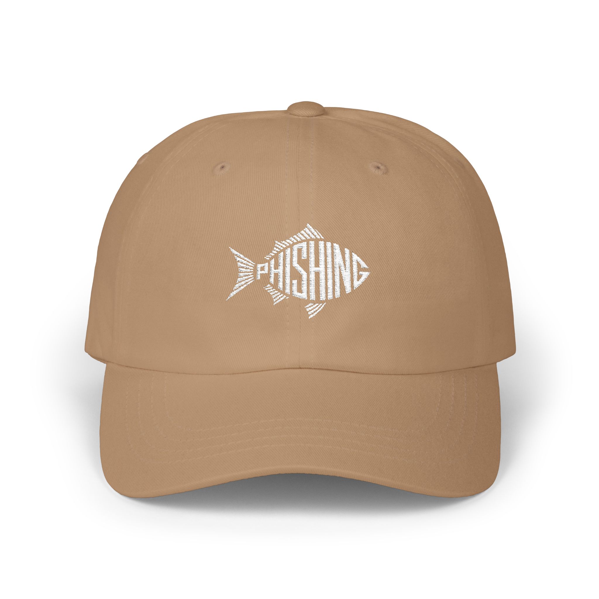 Phishing Fish Embroidery Cap