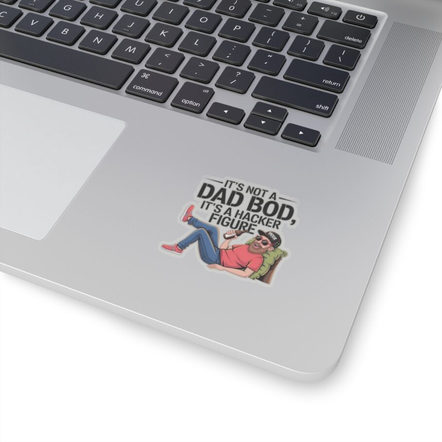 It’s Dad Bod, It’s A Hacker Figure Sticker