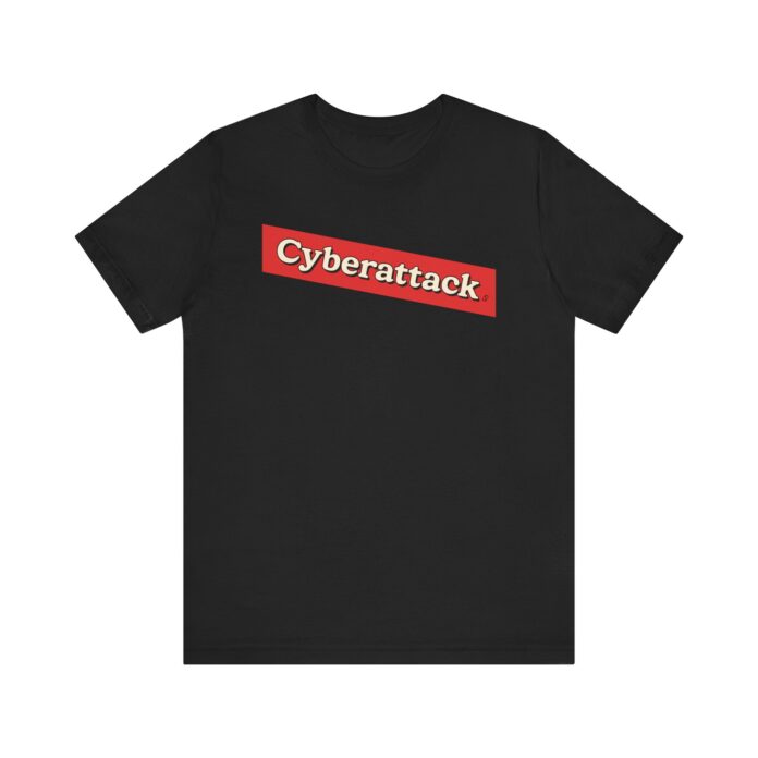 Cyberattack Red Sticker T-shirt TYP032