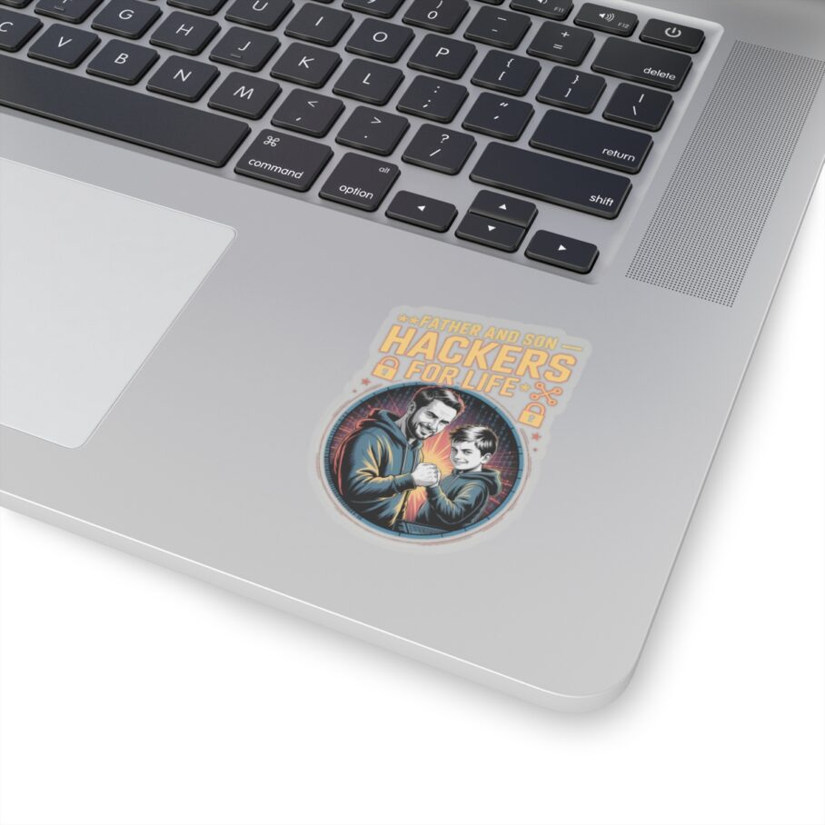 Father and Son Hackers For Life Sticker