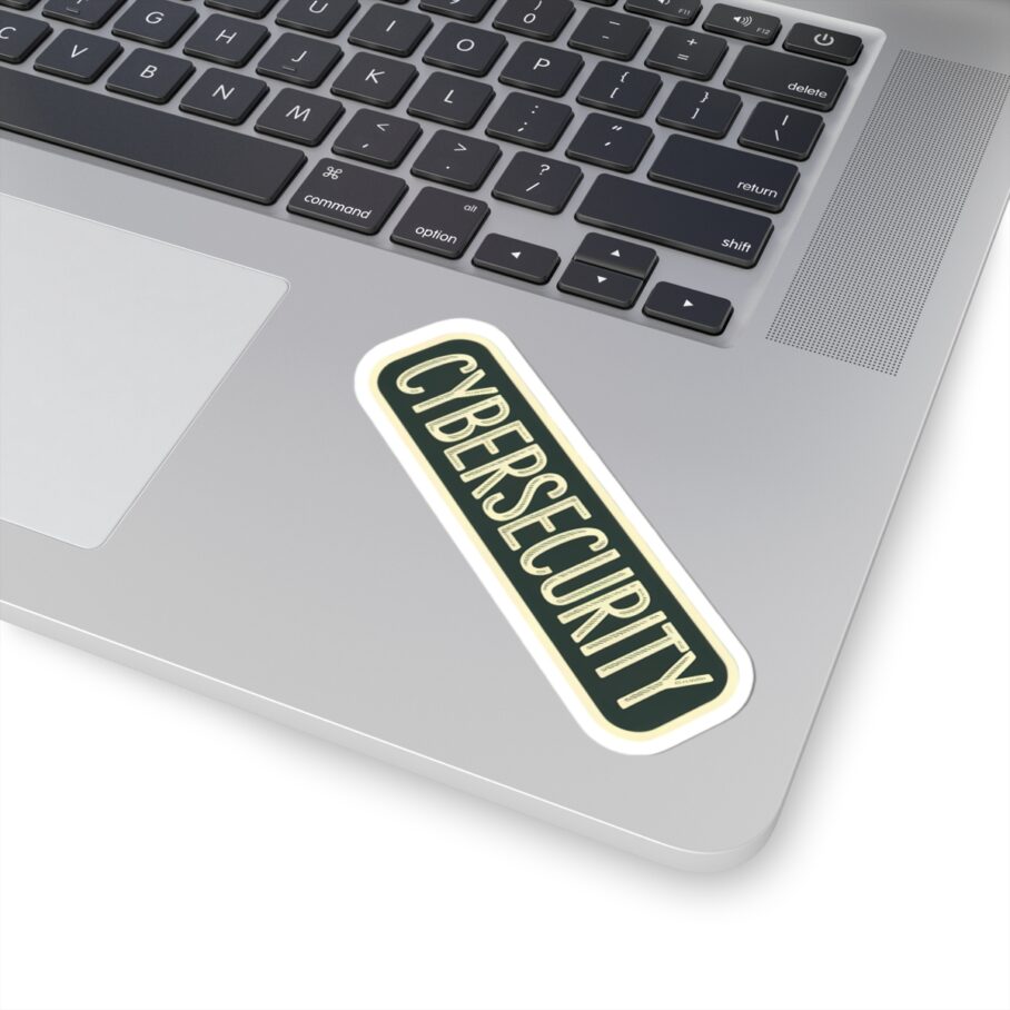 Cybersecurity Retro Block Font Sticker - Image 7