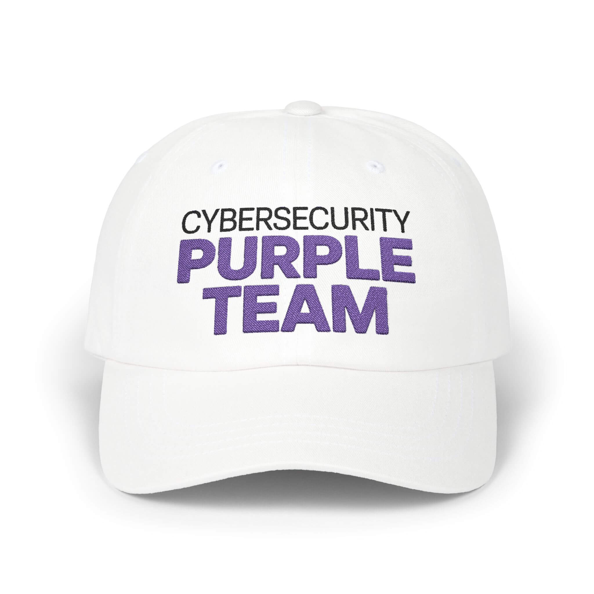 the cybersecurity purple team cap by choppiz.com