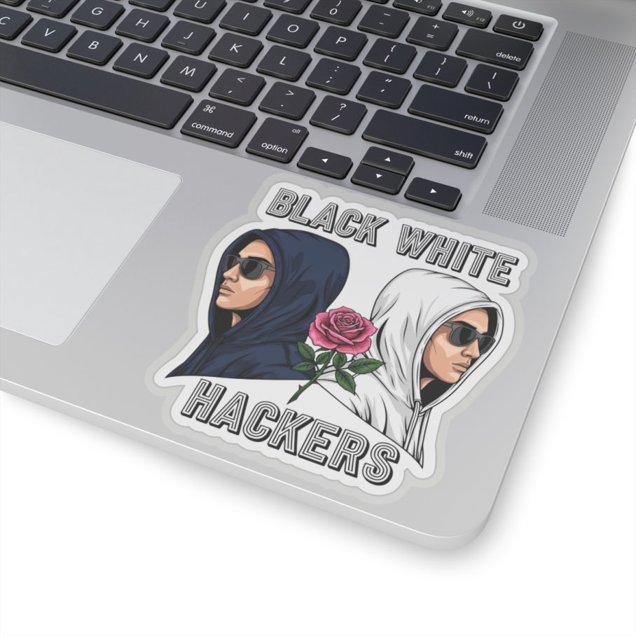 Black White Hacker S01 Sticker