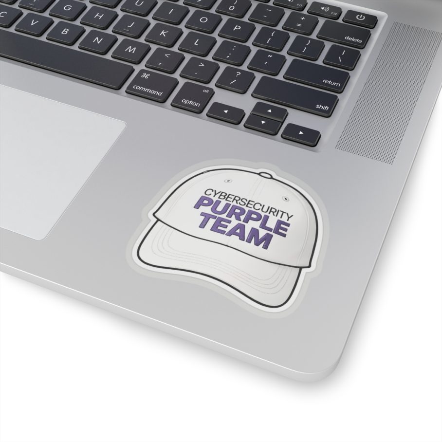 Cybersecurity Purple Team Cap Sticker