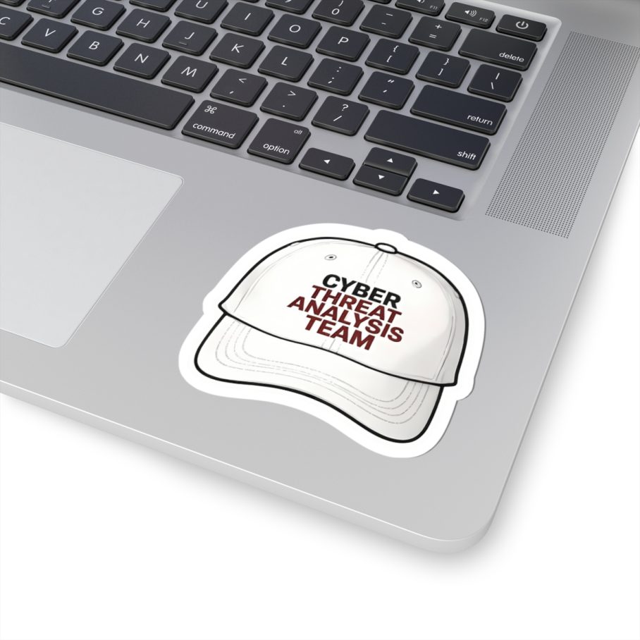 Cybersecurity Threat Analysis Team Cap Sticker
