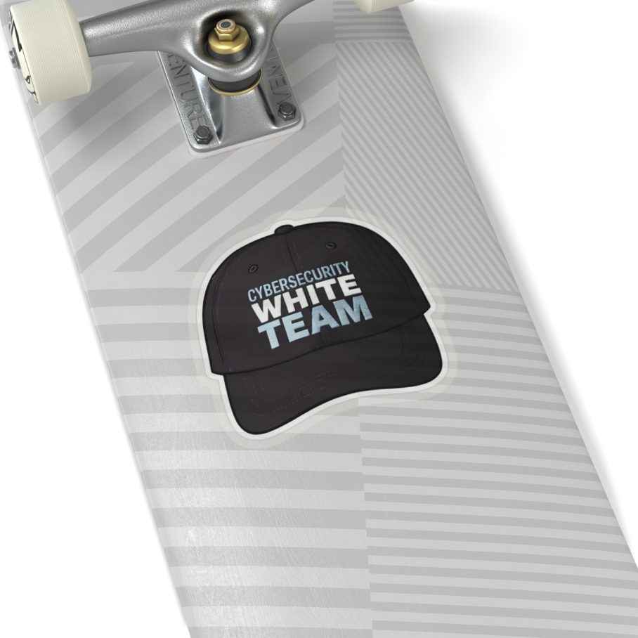 Cybersecurity White Team Cap Sticker