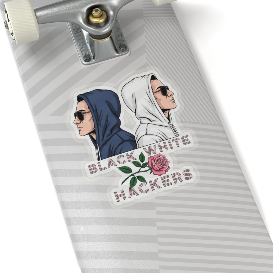 Black White Hacker S02 Sticker