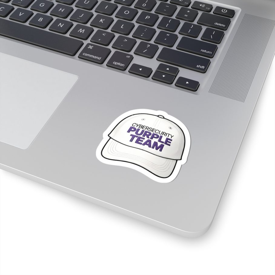 Cybersecurity Purple Team Cap Sticker