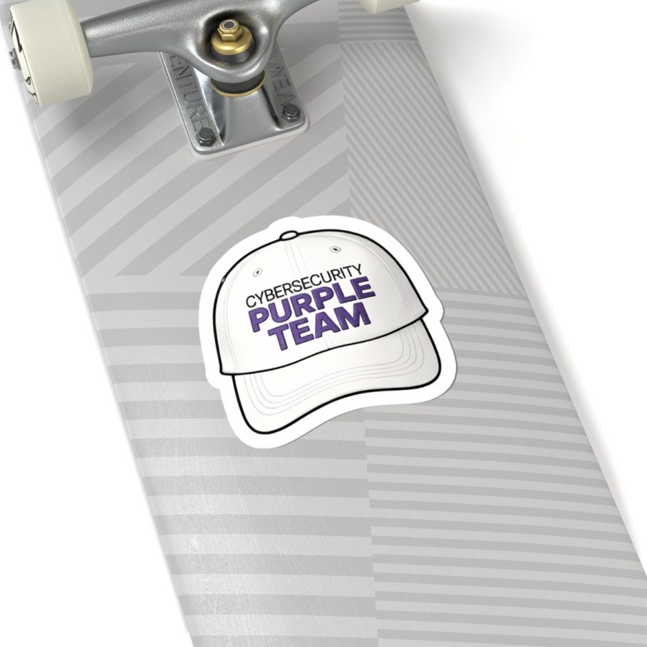 Cybersecurity Purple Team Cap Sticker
