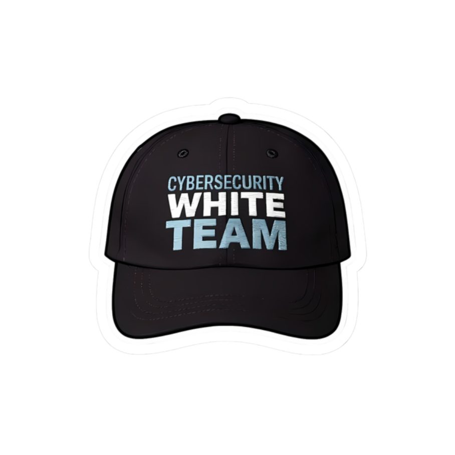 Cybersecurity White Team Cap Sticker