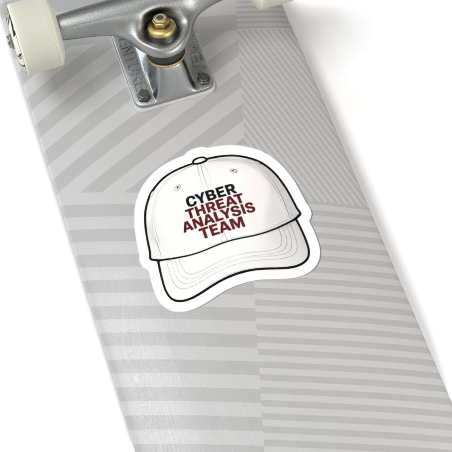 Cybersecurity Threat Analysis Team Cap Sticker
