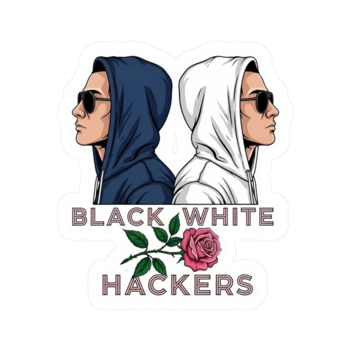 Black White Hacker S02 Sticker