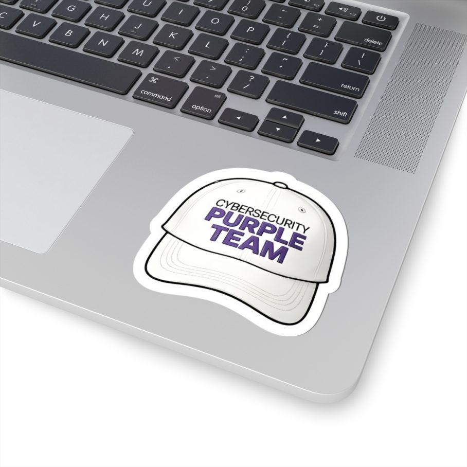 Cybersecurity Purple Team Cap Sticker