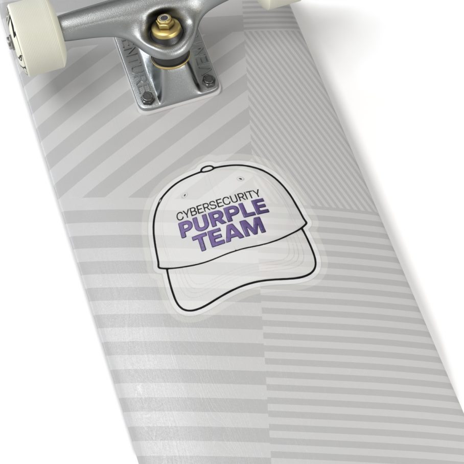 Cybersecurity Purple Team Cap Sticker