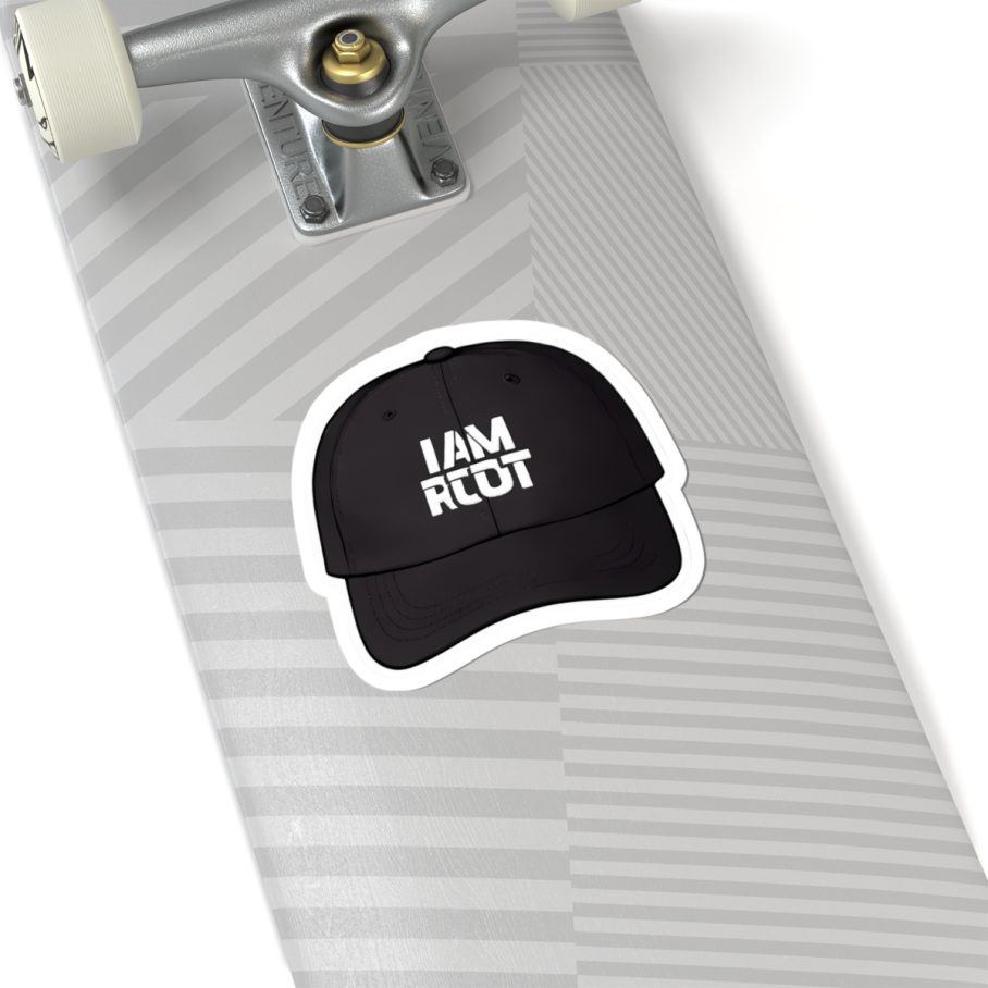 I Am Root Cap Sticker