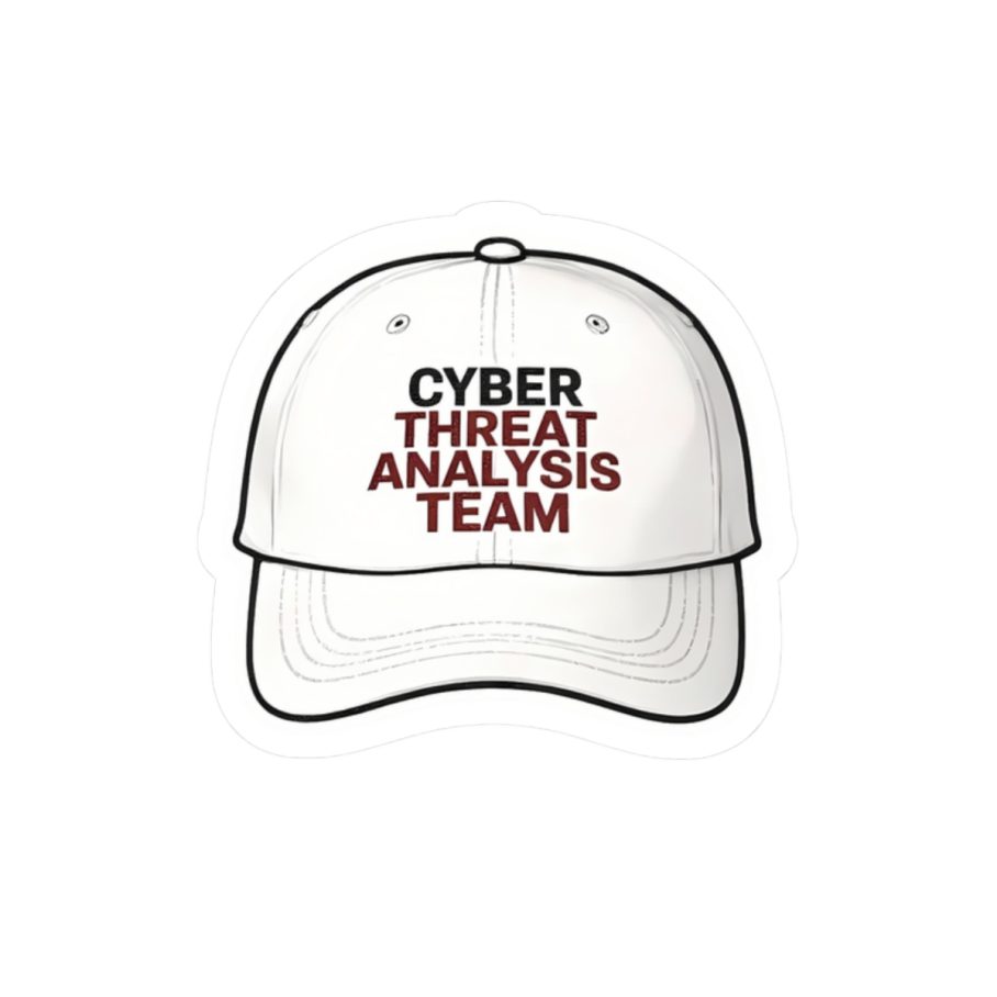 Cybersecurity Threat Analysis Team Cap Sticker