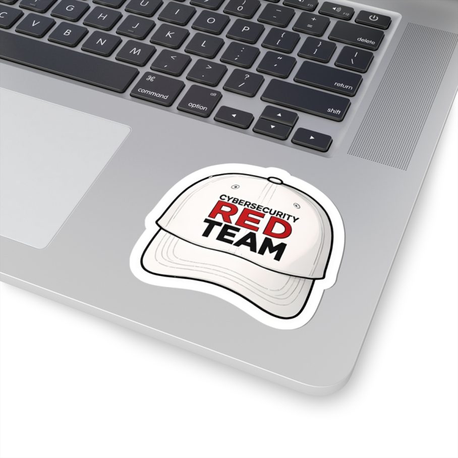 Cybersecurity Red Team Cap Sticker