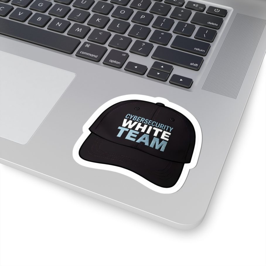 Cybersecurity White Team Cap Sticker