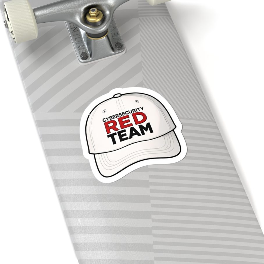 Cybersecurity Red Team Cap Sticker