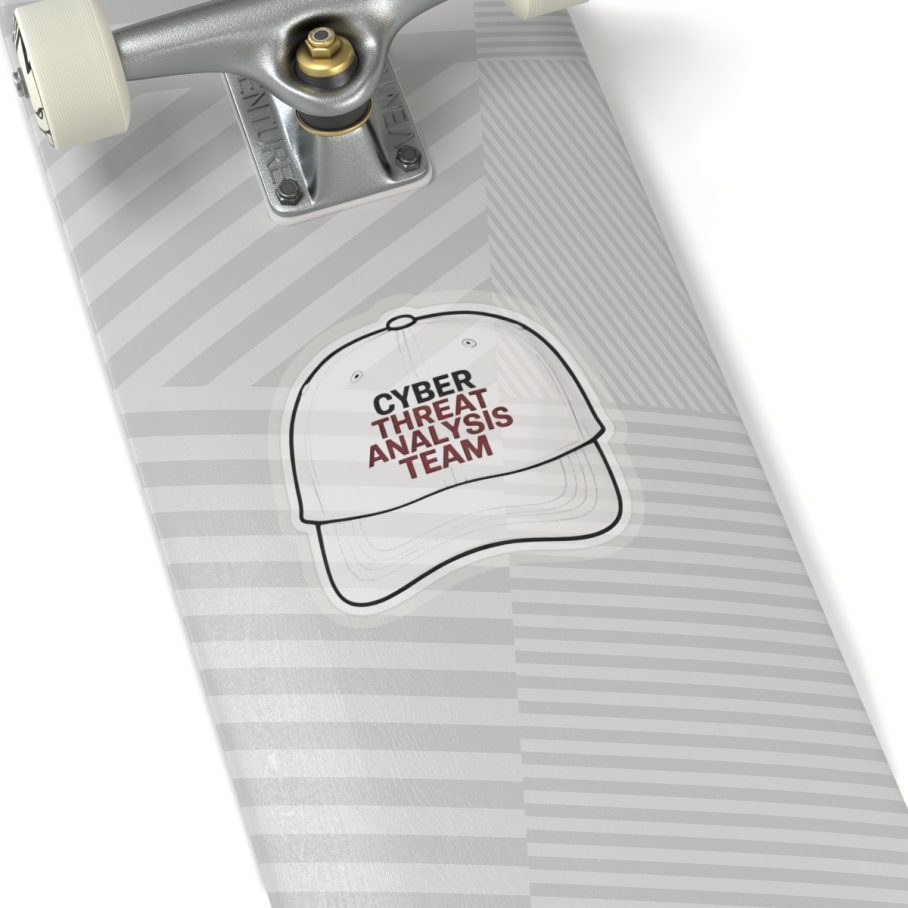 Cybersecurity Threat Analysis Team Cap Sticker