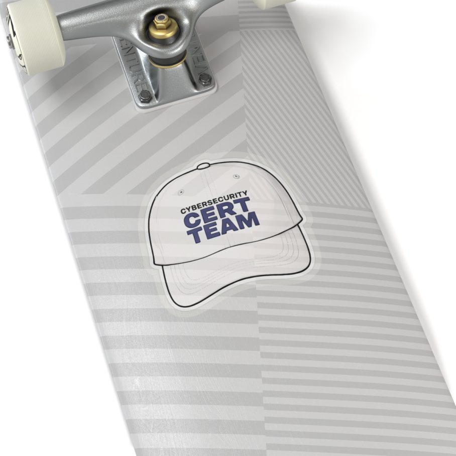Cybersecurity CERT Team Cap Sticker