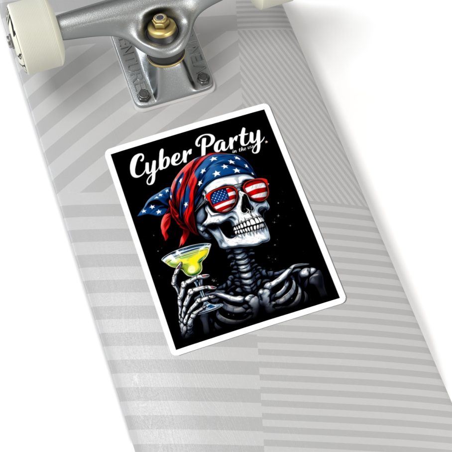 Cyber Party in the USA Sticker