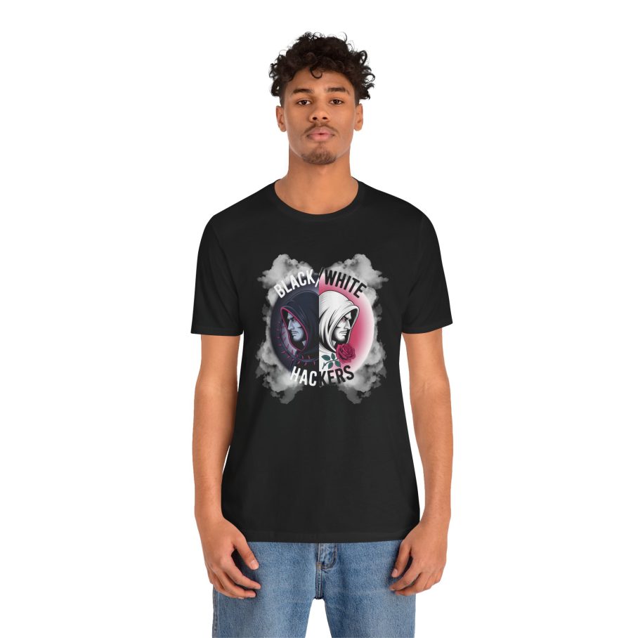 Black White Hackers D02 T-Shirt