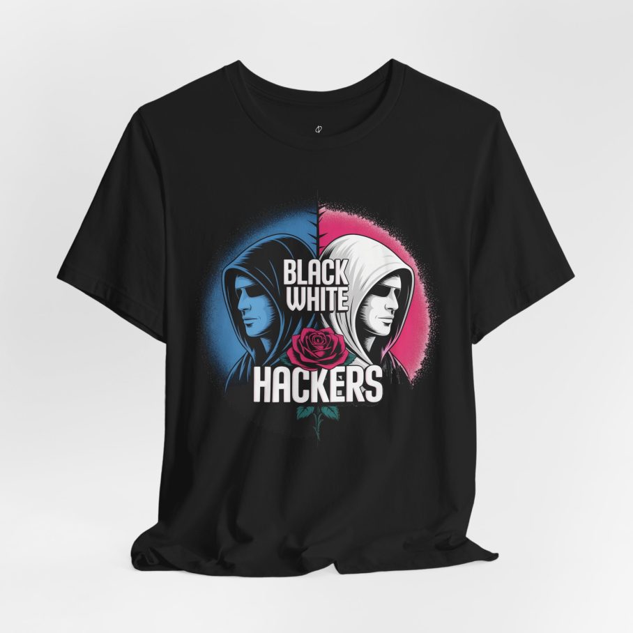 Black White Hackers D01 T-Shirt