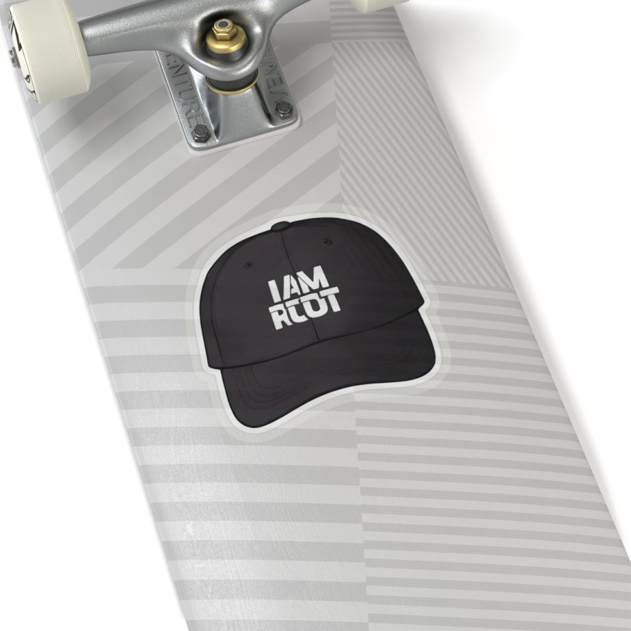 I Am Root Cap Sticker