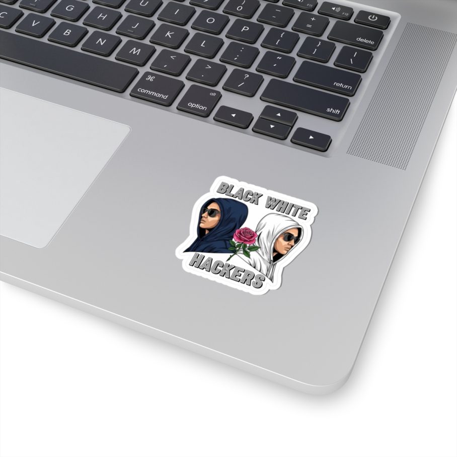 Black White Hacker S01 Sticker