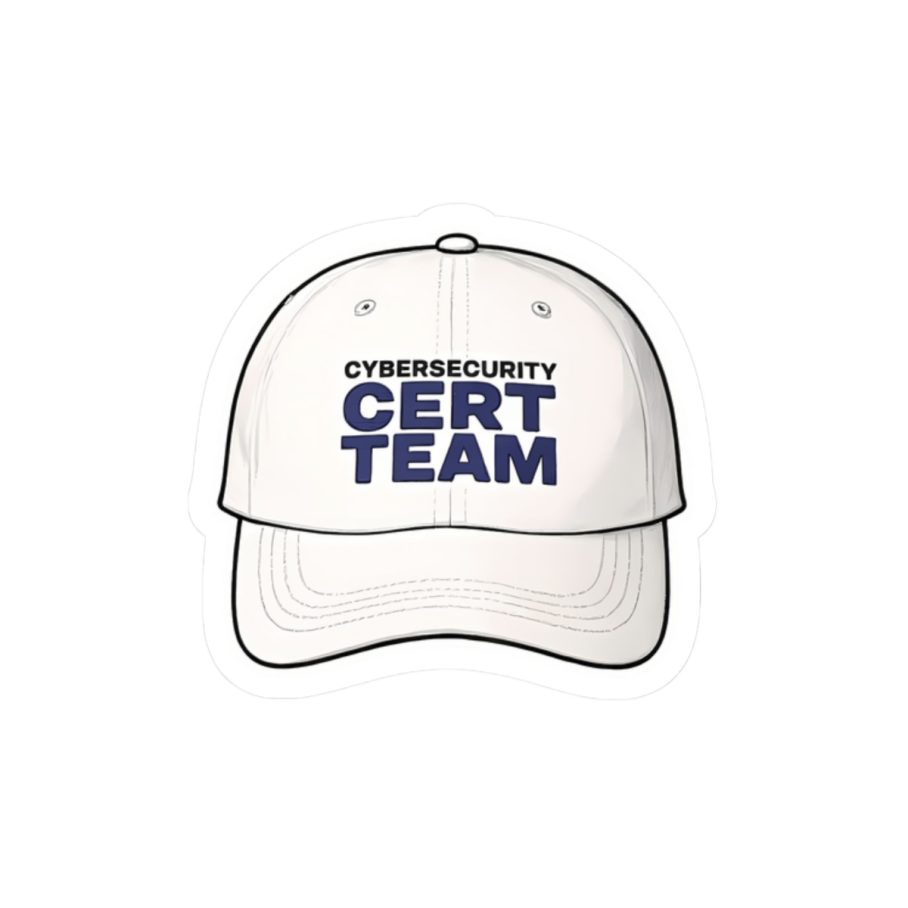 Cybersecurity CERT Team Cap Sticker
