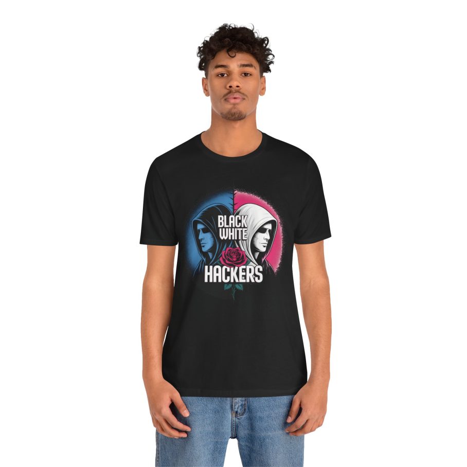 Black White Hackers D01 T-Shirt