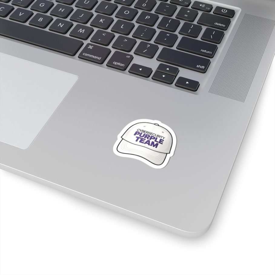 Cybersecurity Purple Team Cap Sticker