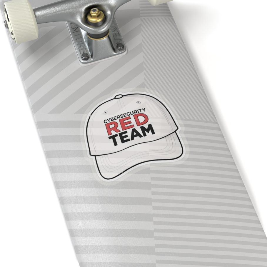 Cybersecurity Red Team Cap Sticker