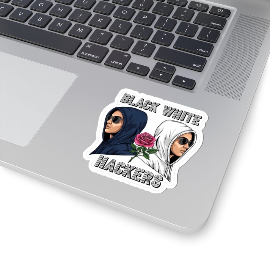 Black White Hacker S01 Sticker