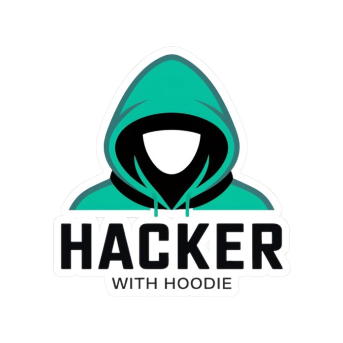 Hacker With Hoodie Sticker