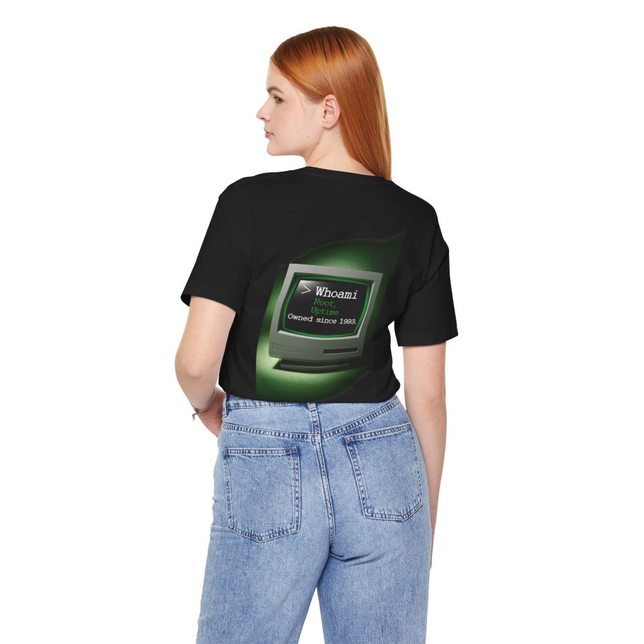 Whoami Root Uptime 0wned Since 1993 T-Shirt – Back