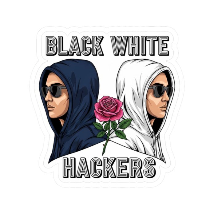 Black White Hacker S01 Sticker