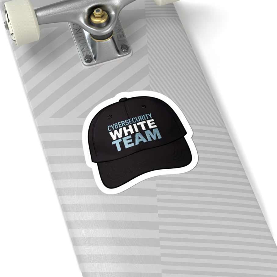 Cybersecurity White Team Cap Sticker
