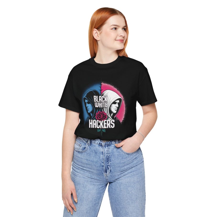 Black White Hackers D01 T-Shirt