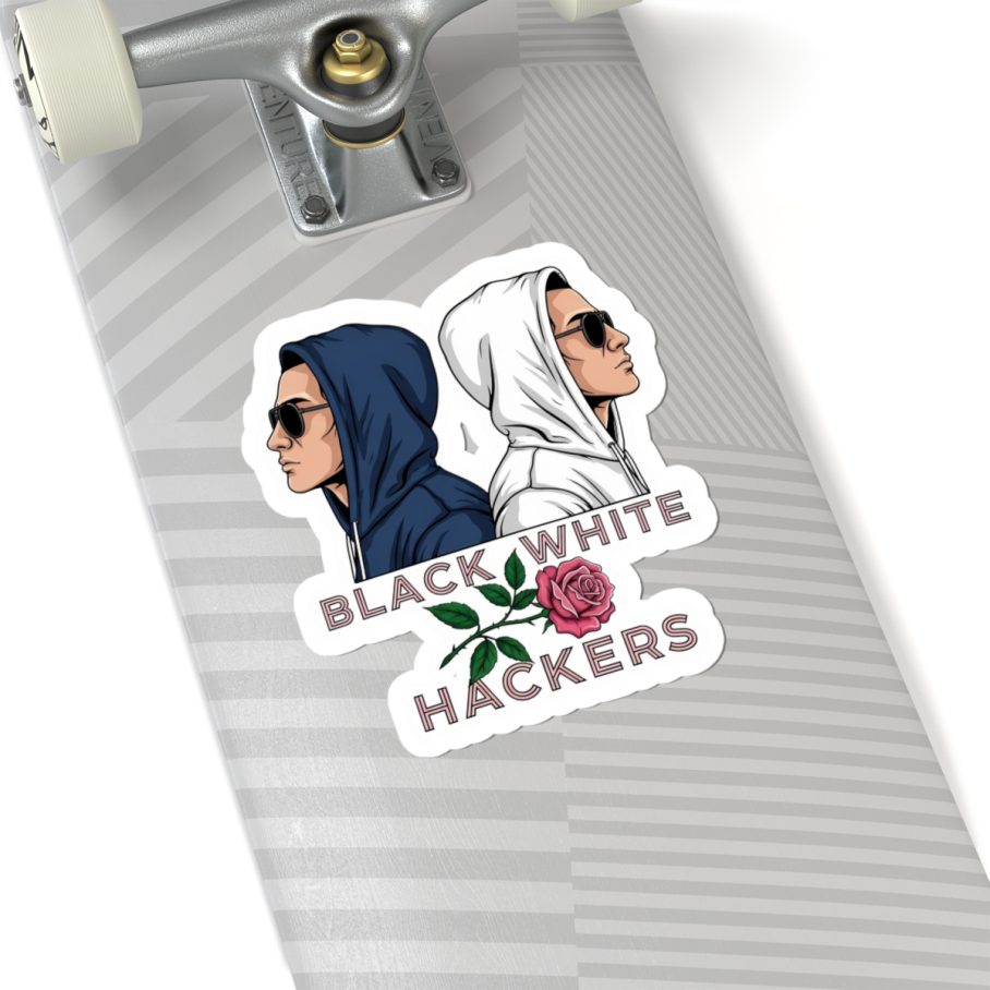 Black White Hacker S02 Sticker