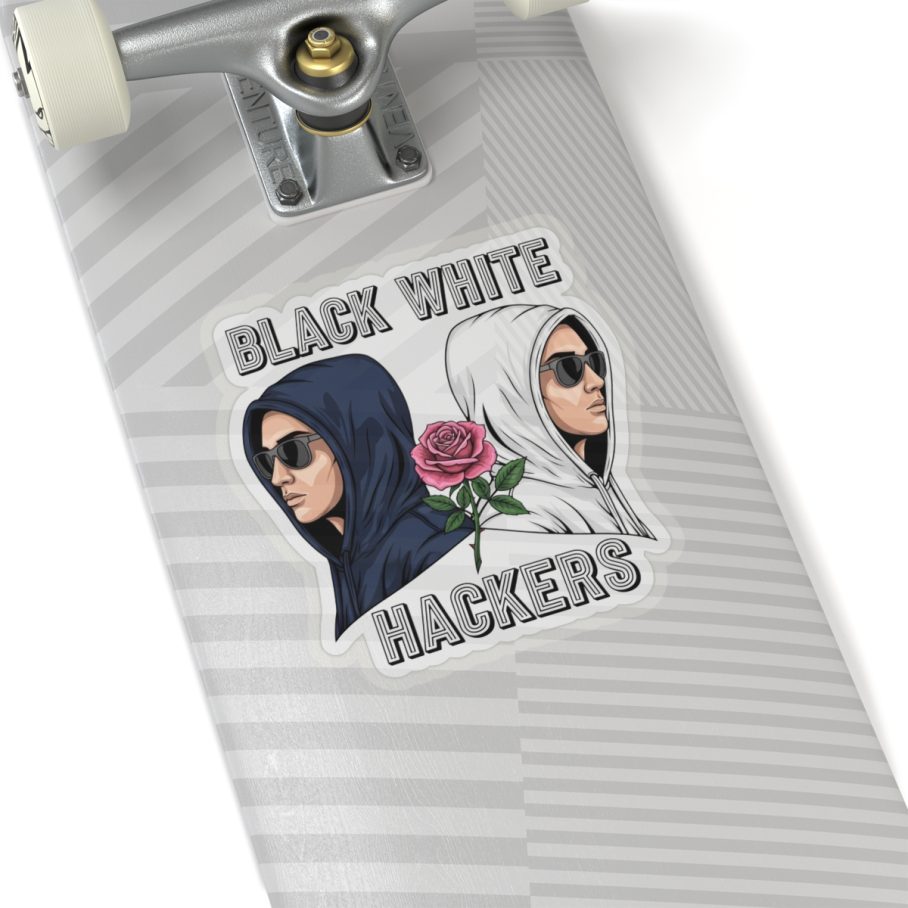 Black White Hacker S01 Sticker