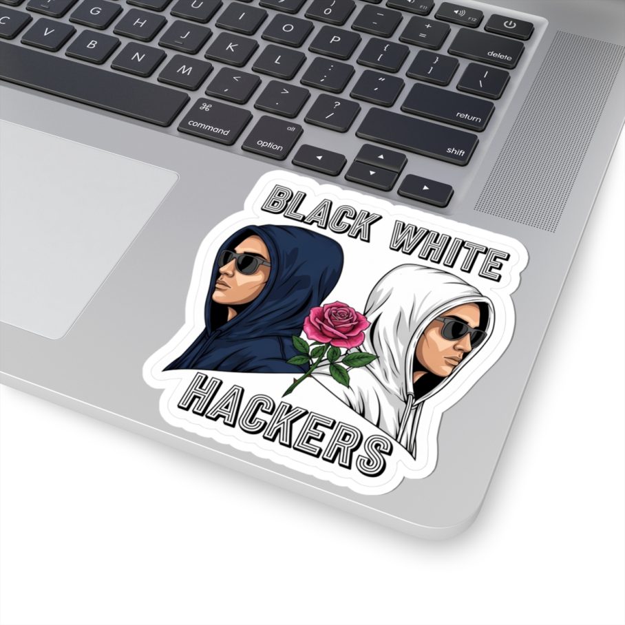 Black White Hacker S01 Sticker