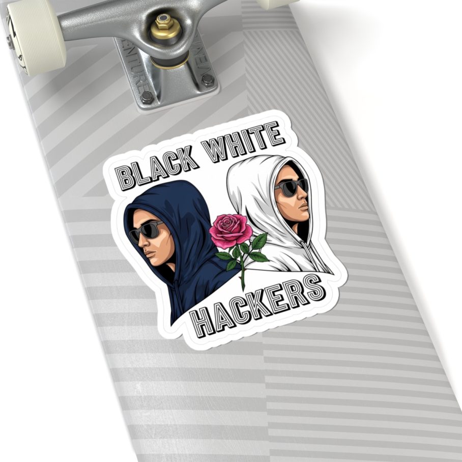 Black White Hacker S01 Sticker