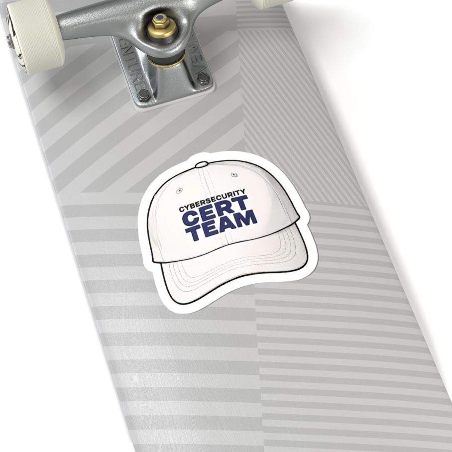Cybersecurity CERT Team Cap Sticker