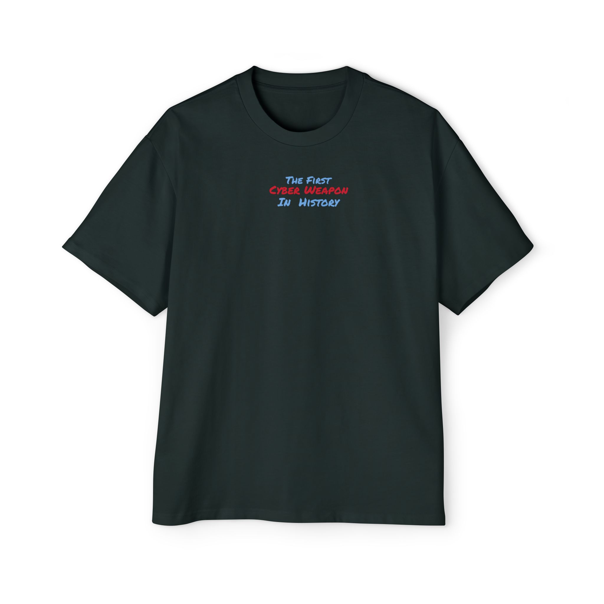 1226921664412423104_2048-1.jpeg Stuxnet – The First Cyber Weapon In History Oversized Tee