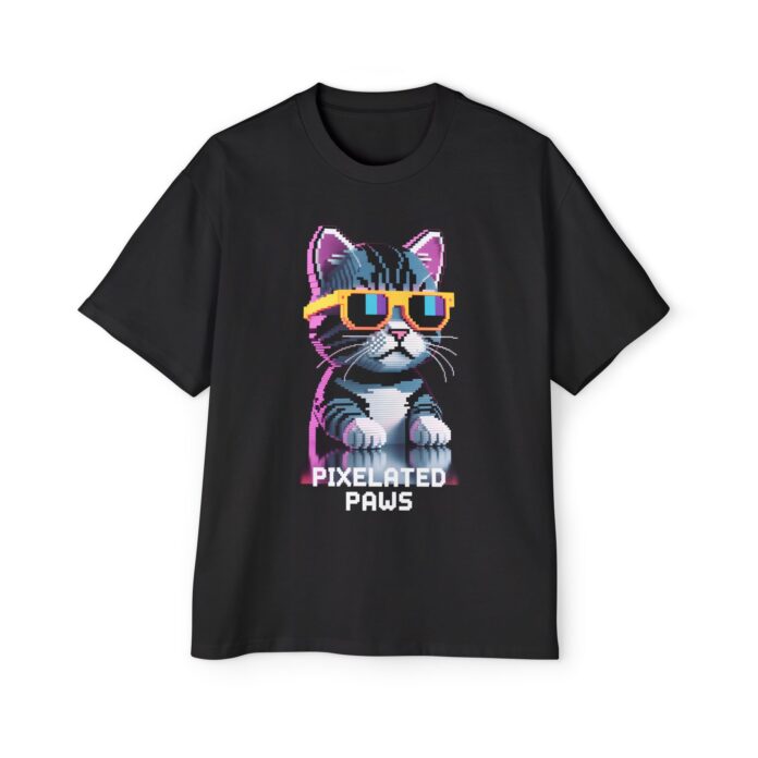 Pixelated Paws D02 Oversized Tee